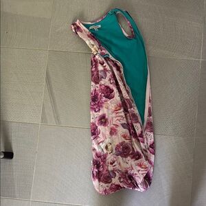 Posh Peanut Pink Floral wearable blanket 0-6M